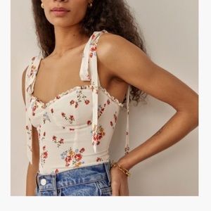 reformation blanca top